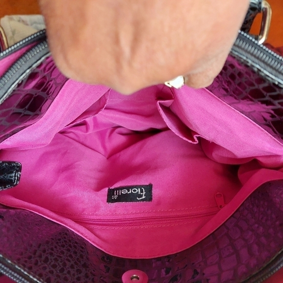 Fiorelli Black Mock-Croc Shoulder Bag - Picture 8 of 15